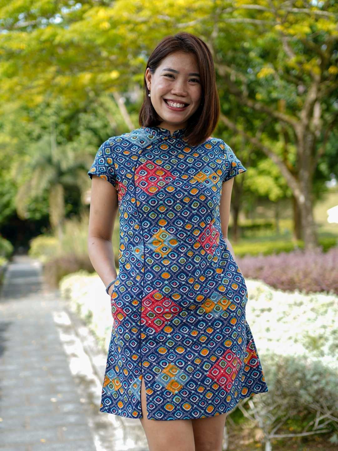 Jade Blue Women's Cheongsam Dress