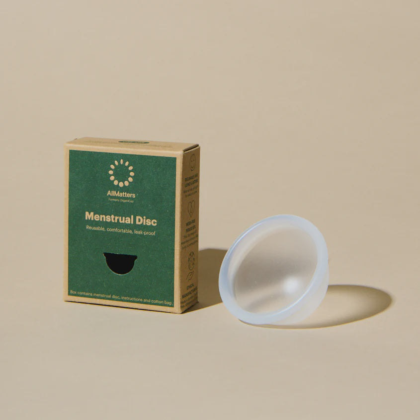 AllMatters Reusable Menstrual Disc with Organic Cotton Bag