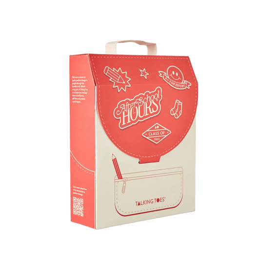 Talking Toes After School Hours Sock Pack (4 Pairs of Athletic Socks)