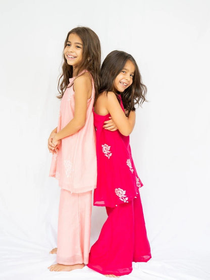 Aira Girls Halter Palazzo Set