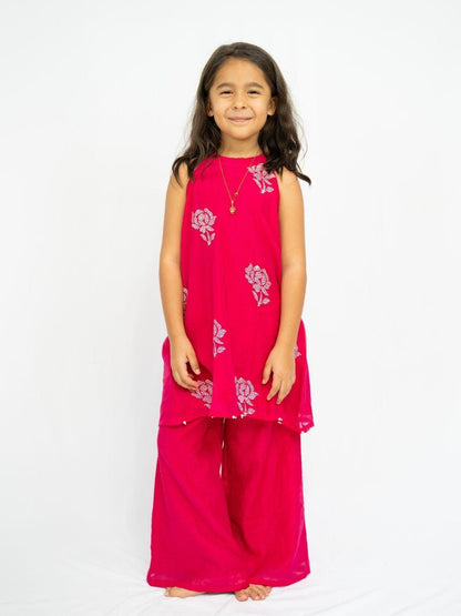 Aira Girls Halter Palazzo Set