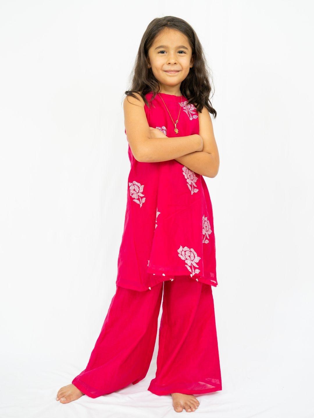 Aira Girls Halter Palazzo Set