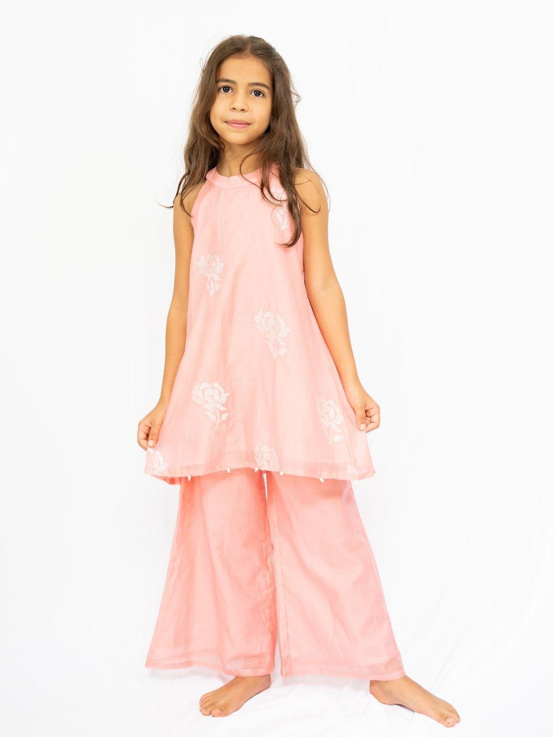 Aira Girls Halter Palazzo Set