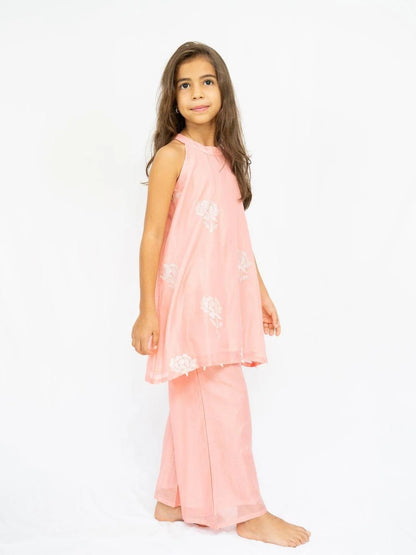 Aira Girls Halter Palazzo Set