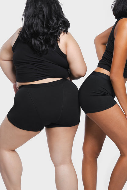 OZEE PERIOD UNDERWEAR  BOY SHORT / BOXER  EXTRA HEAVY FLOW ( 4 - 8 HOURS ) FITS FOR TEENS TO ADULT - ALMA