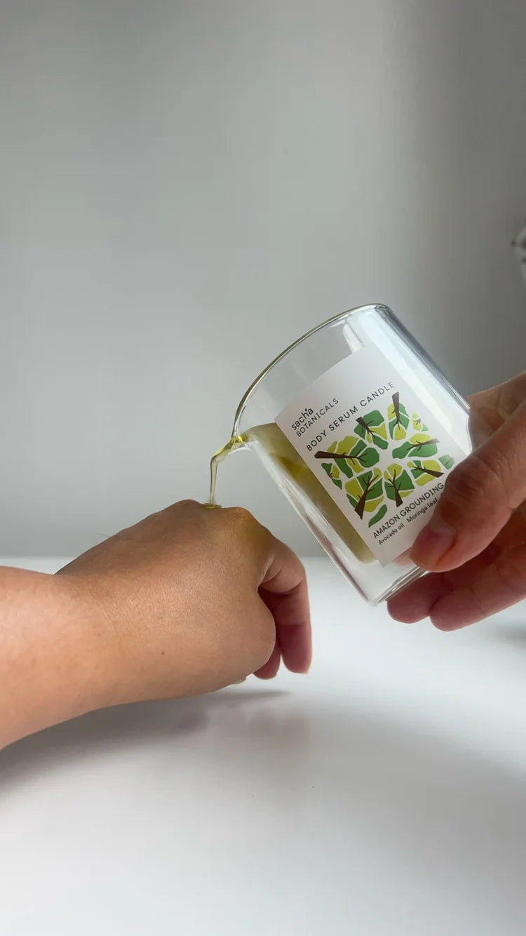 Sacha Botanicals When the sun shines body serum candle