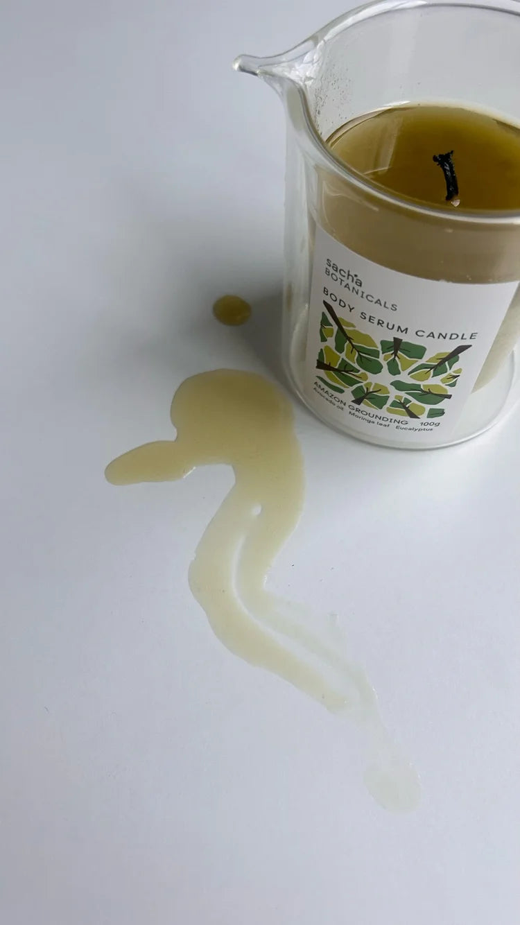 Sacha Botanicals Amazon Grounding Body Serum Candle