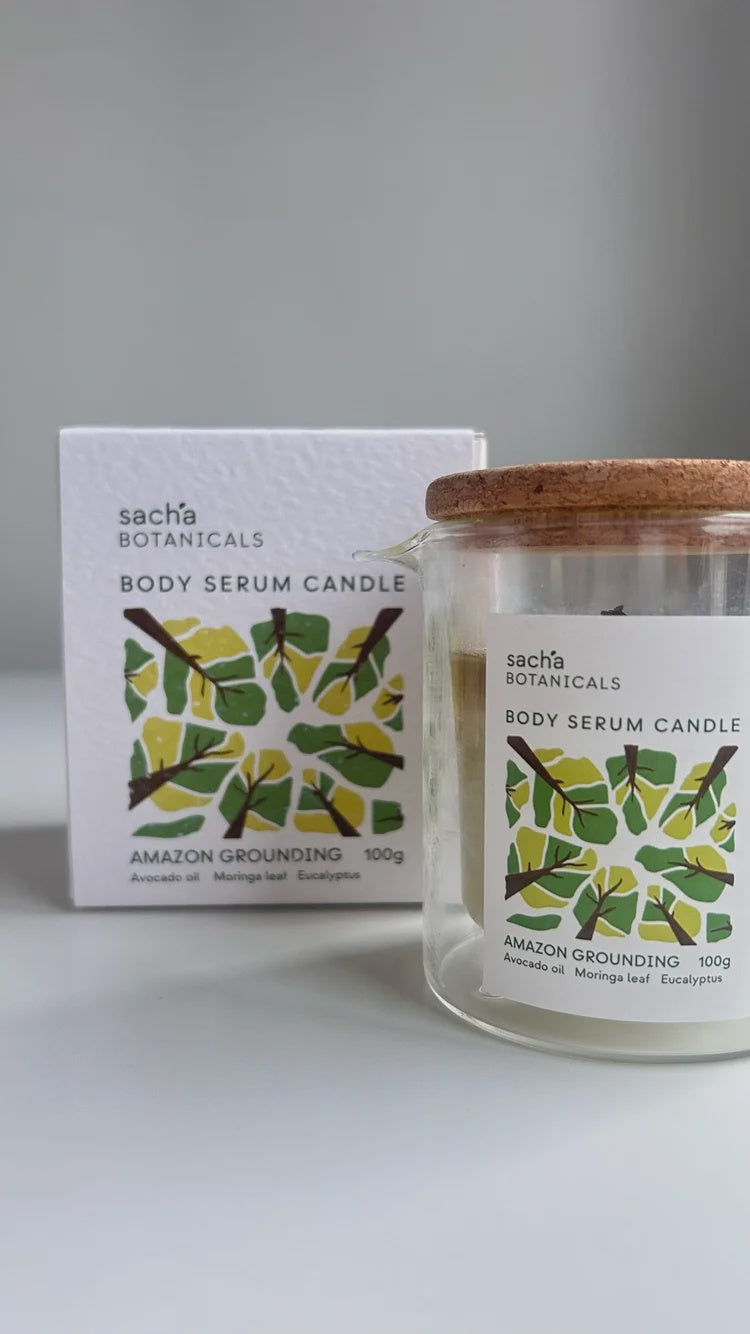 Sacha Botanicals Amazon Grounding Body Serum Candle