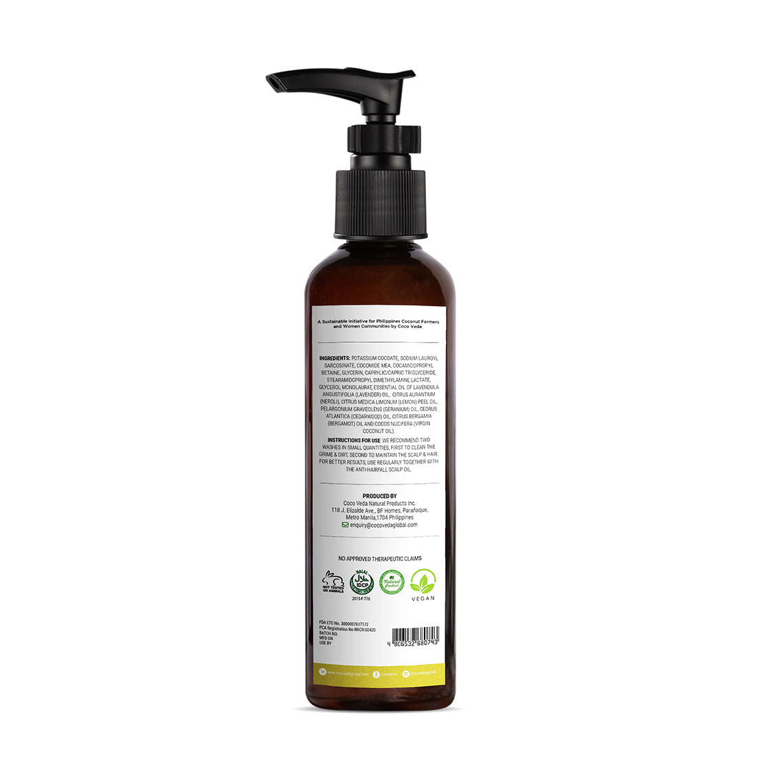 Coco Veda Anti Hair Fall Herbal Shampoo | Haircare | The Green Collective SG