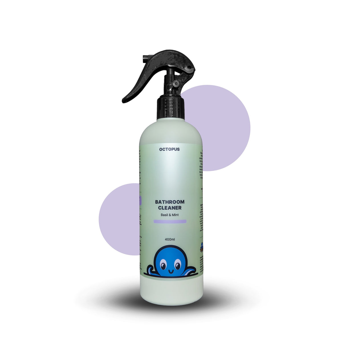 Octopus Bathroom Cleaner – Basil & Mint | Plant-Based, Bleach-Free & Ammonia-Free Formula | 400ml
