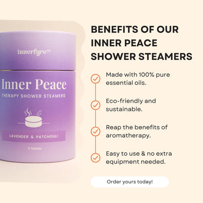 Innerfyre Inner Peace Shower Steamer – Lavender & Patchouli