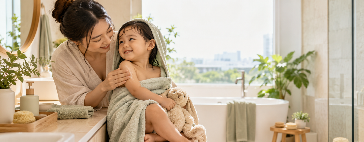 Little splashes. A lot of gentle care.