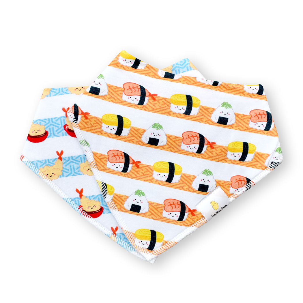 Wee Bean Organic Cotton Bandana Bibs 2pcs Set