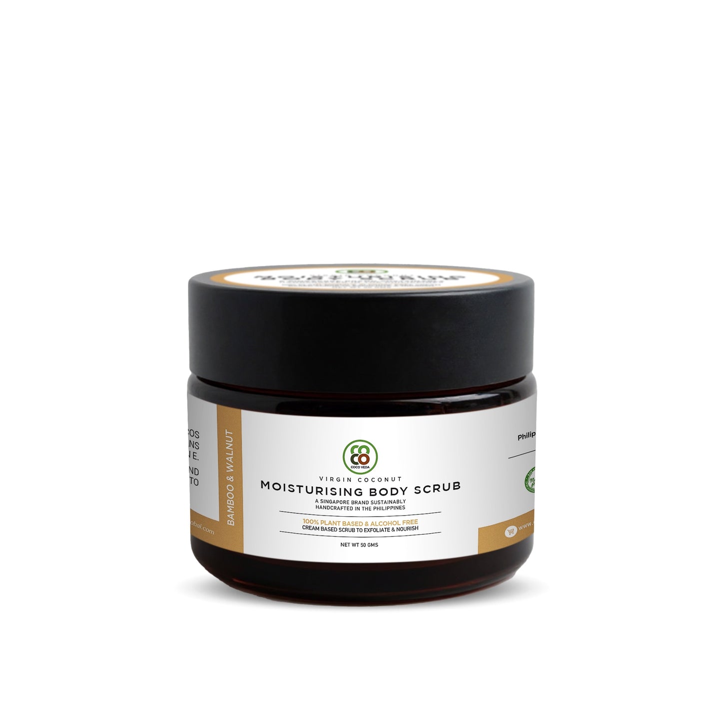 Coco Veda Moisturising Walnut and Bamboo Body Scrub - 50 gm