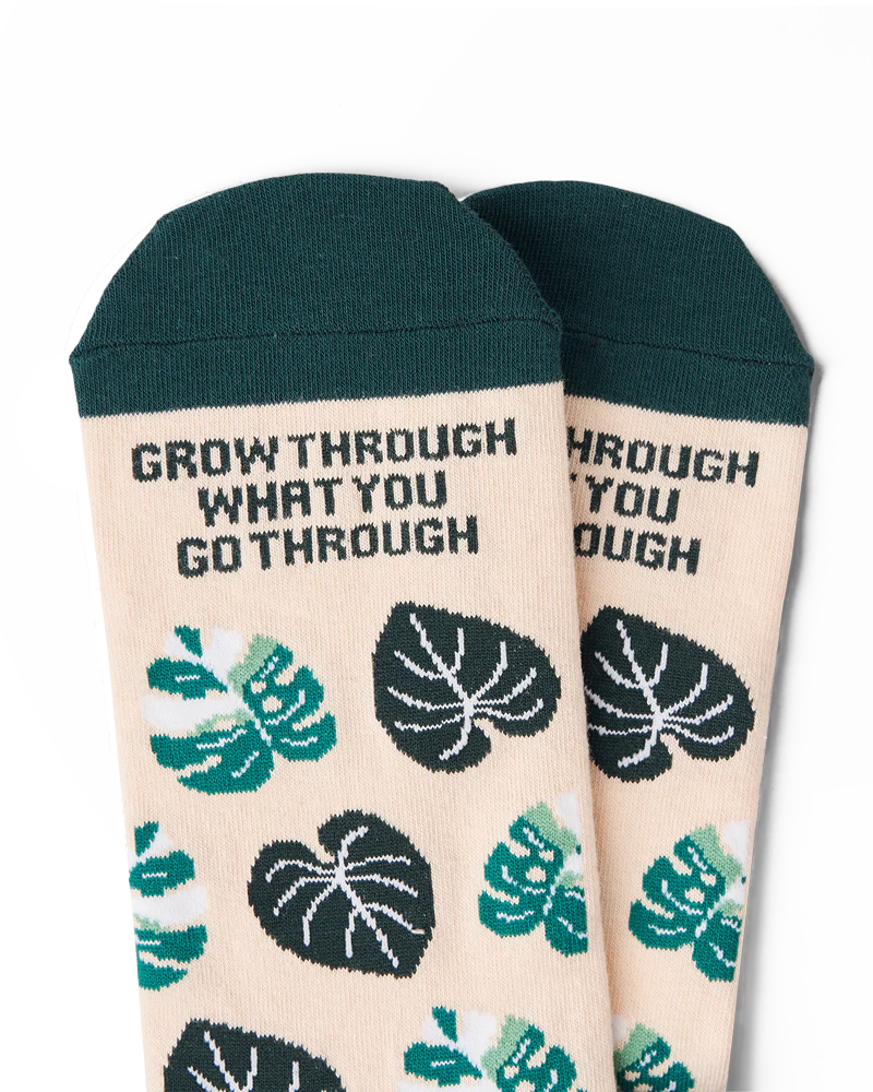 Talking Toes Rare Plant Crew Sock