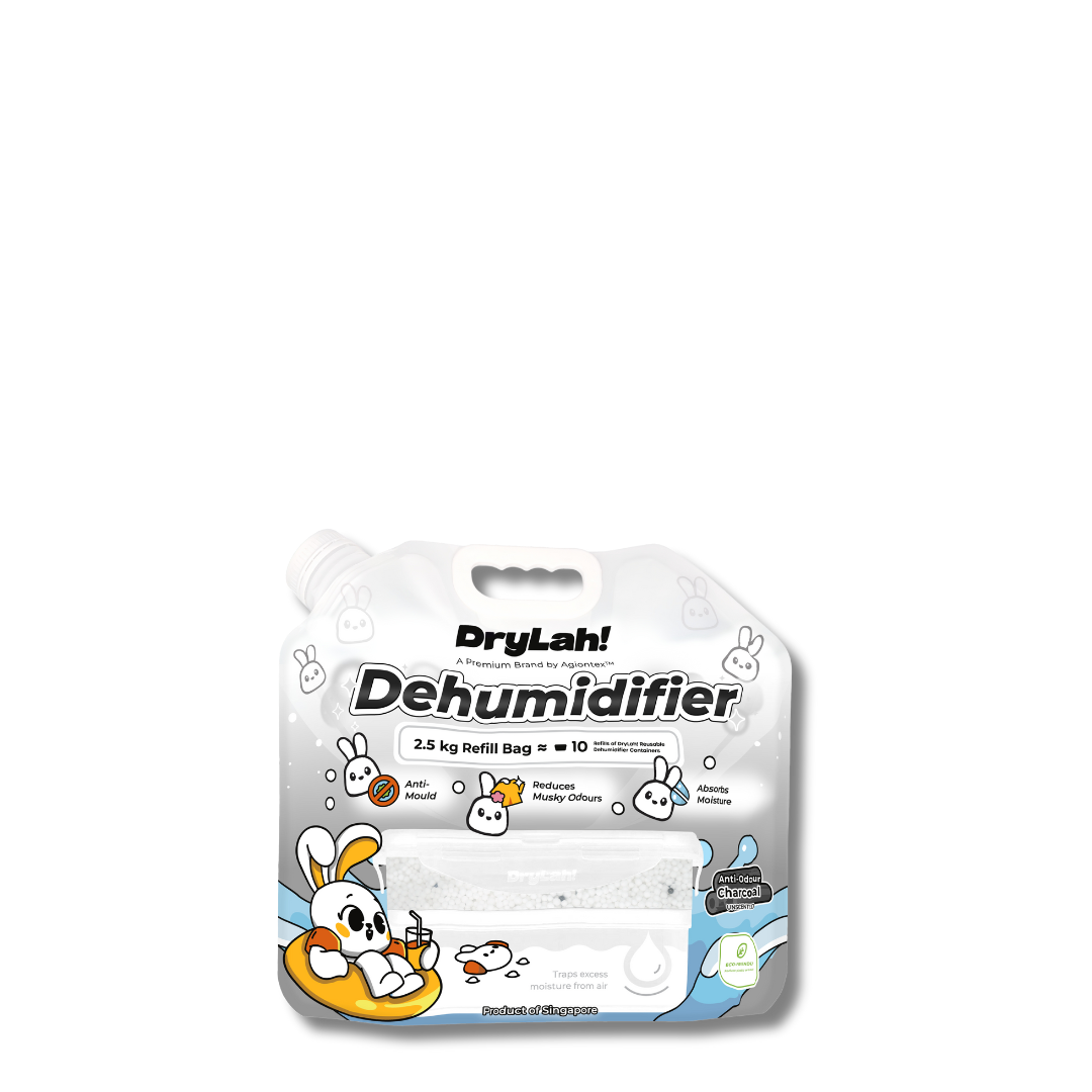 AGIONTEX DryLah! Dehumidifier Refill (2.5kg) – Eco-Friendly Moisture Absorber Charcoal