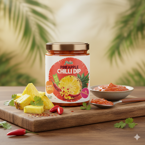 Faiz Pineapple Chilli Dip 250g – Sweet & Spicy Tropical Sauce