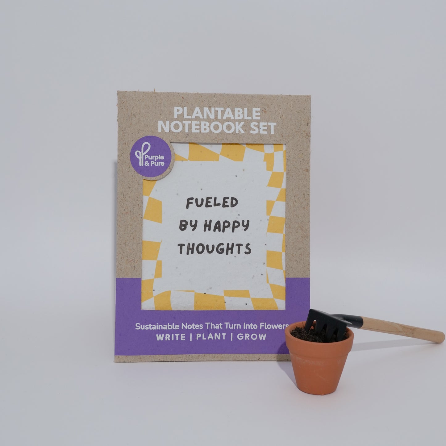 Purple & Pure Plantable Notebook Set