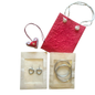 Christmas Gift Set – Heart-Shaped Earrings & Bangles with Festive Gift Bag