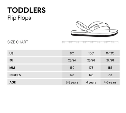 Indosole Toddler's Waterproof ESSNTLS Flip Flop Soil Light