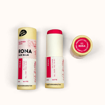 Demibumi Rona Face Tinted Balm - Rosa | Make Up | The Green Collective SG