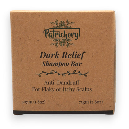 Patrichory Anti-Dandruff Dark Relief Shampoo Bar For Flaky or Itchy Scalps