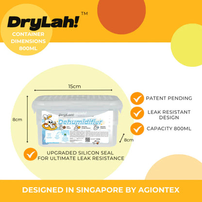 AGIONTEX Drylah Reusable Dehumidifier Kick-Start Canister Sakura