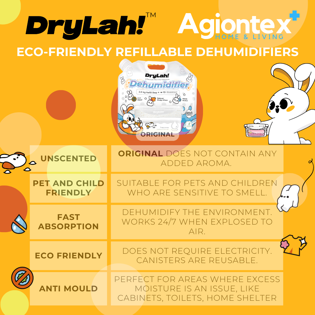 DryLah! Eco-Friendly Refillable Dehumidifier Introductory Kit by Agiontex