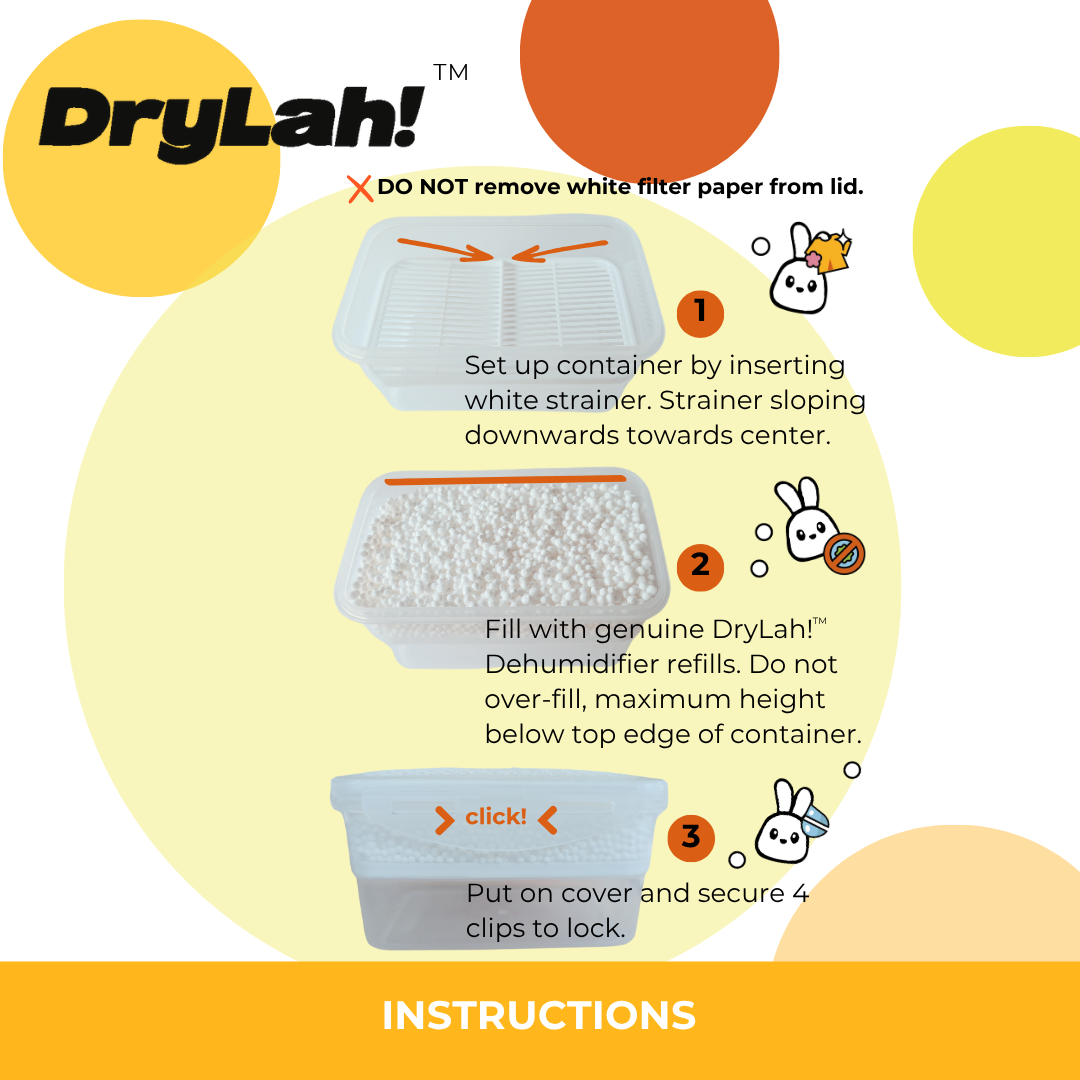 DryLah! Eco-Friendly Refillable Dehumidifier Introductory Kit by Agiontex