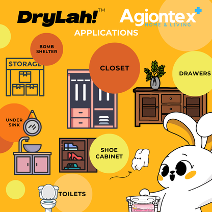 DryLah! Eco-Friendly Refillable Dehumidifier Introductory Kit by Agiontex