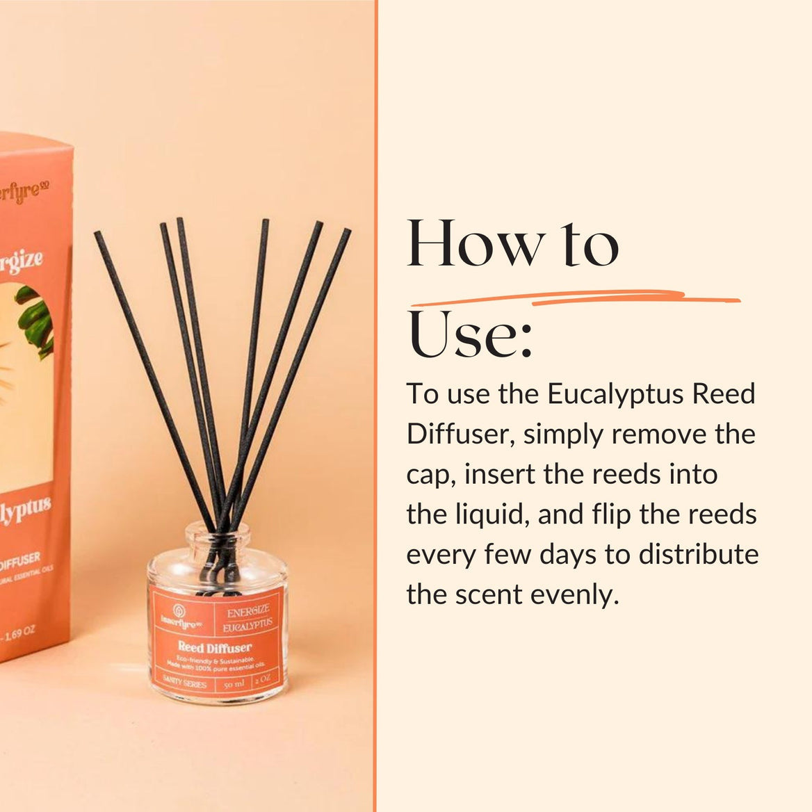 Energize - Eucalyptus Reed Diffuser by Innerfyre 100ml