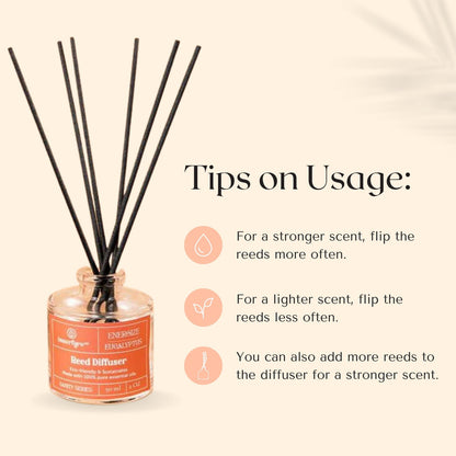 Energize - Eucalyptus Reed Diffuser by Innerfyre 100ml