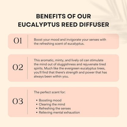Energize - Eucalyptus Reed Diffuser by Innerfyre 100ml