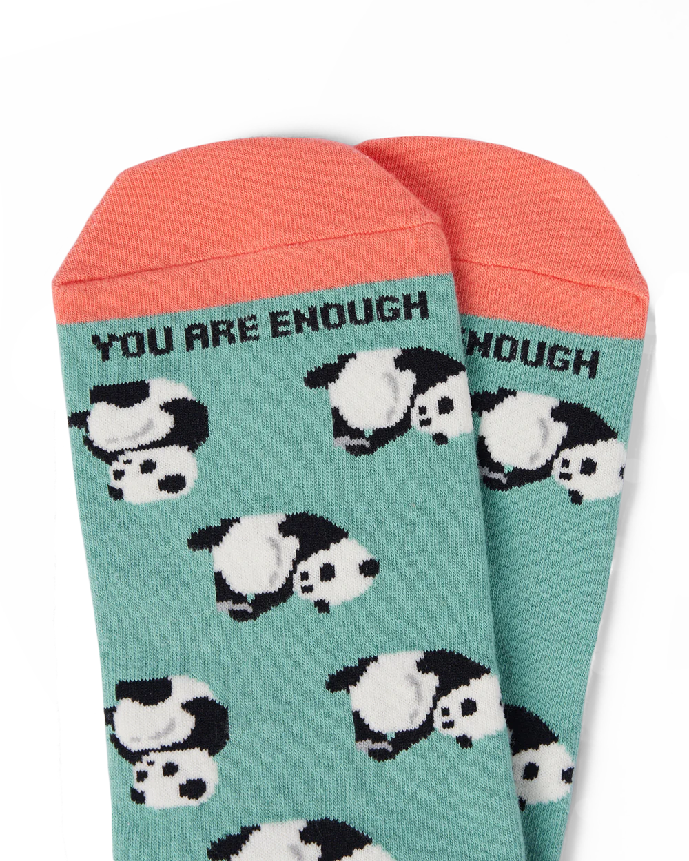 Talking Toes Positive Panda (You are enough) Crew Sock