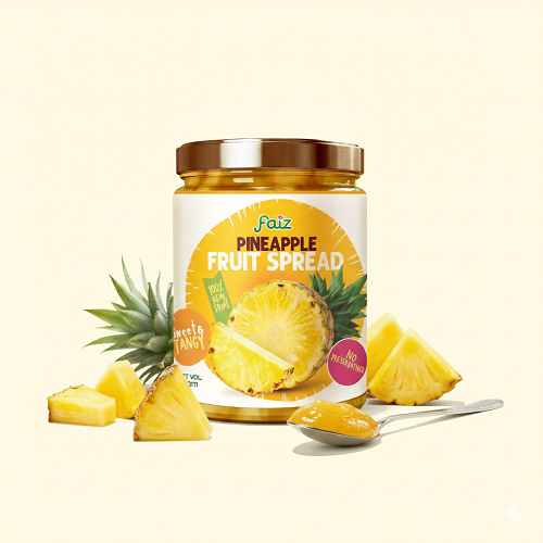 Faiz Premium Pineapple Spread 250g – Natural Pineapple Jam for Toast & Desserts