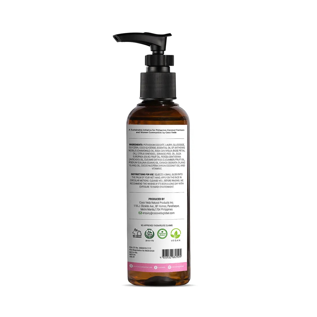 Coco Veda Chamomile and Rose Facial Wash For All Skin Types