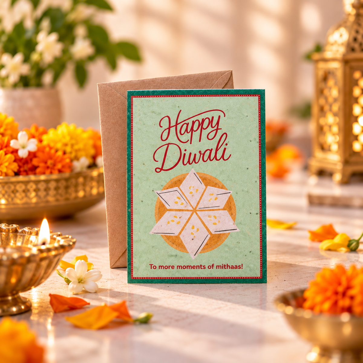 Diwali Plantable Greeting Card