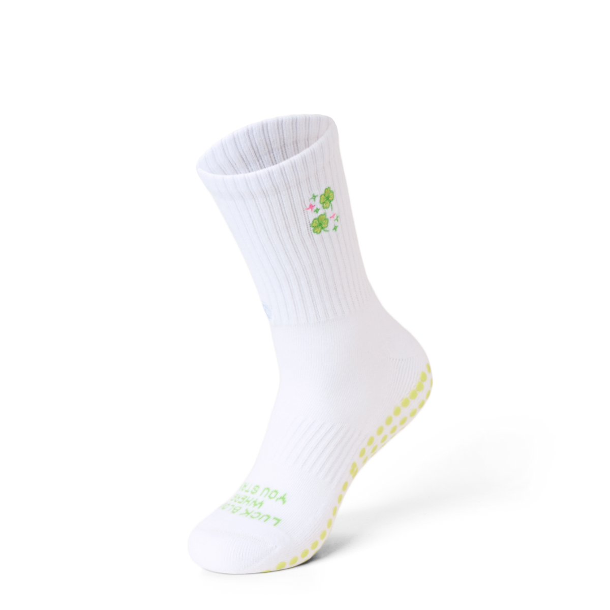Talking Toes Clover Glow Grip Socks