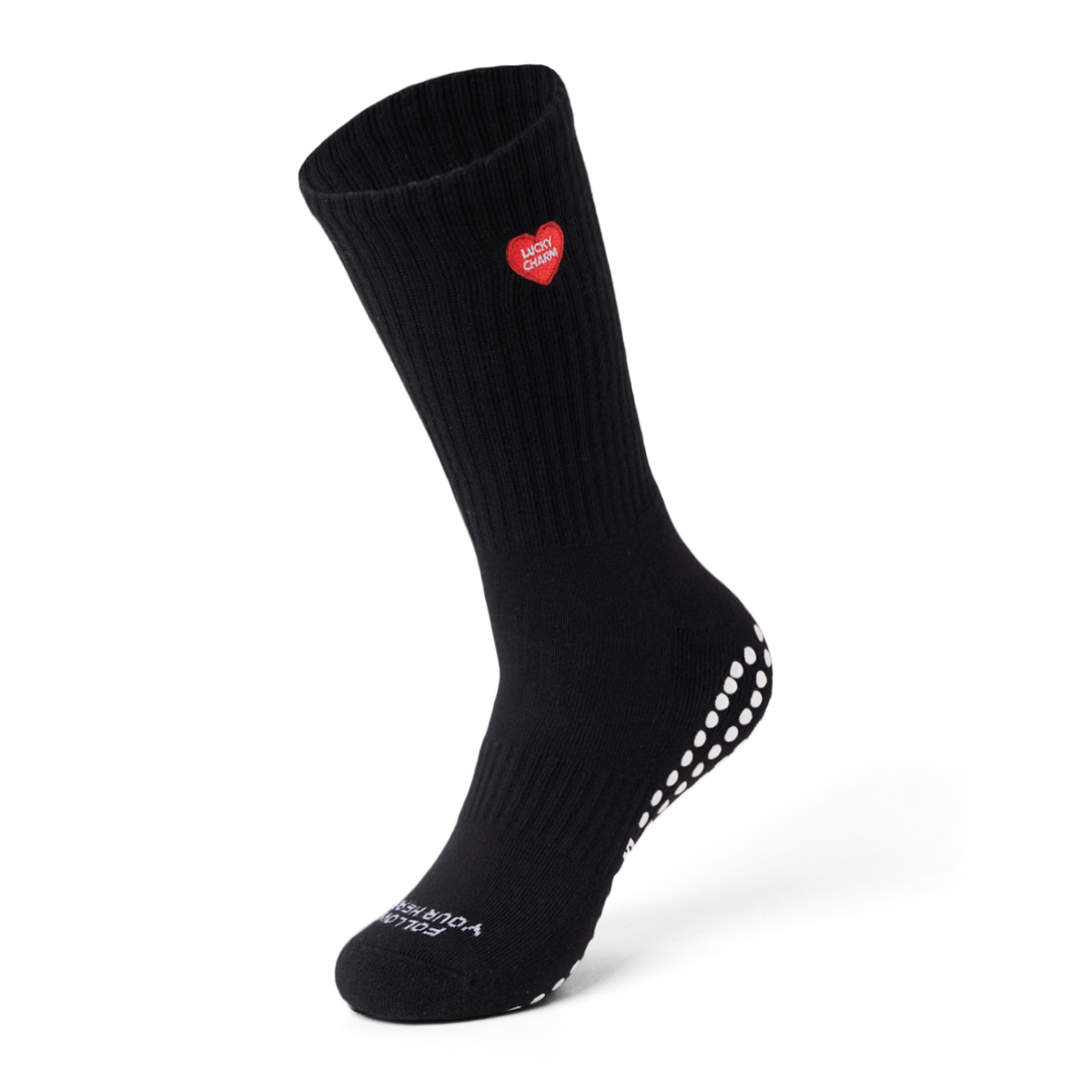 Talking Toes Lucky Heart Grip Socks