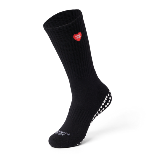 Talking Toes Lucky Heart Grip Socks