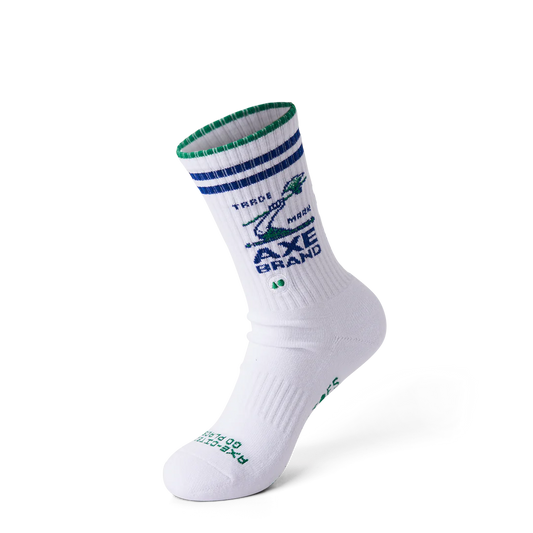 Talking Toes Pure Axe-citement Athletic Crew Sock | Socks | The Green Collective SG