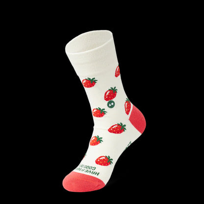 Talking Toes Strawberry Time Crew Socks