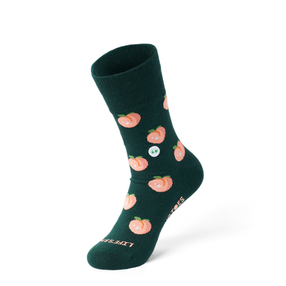 Talking Toes Peachy Life Crew Socks