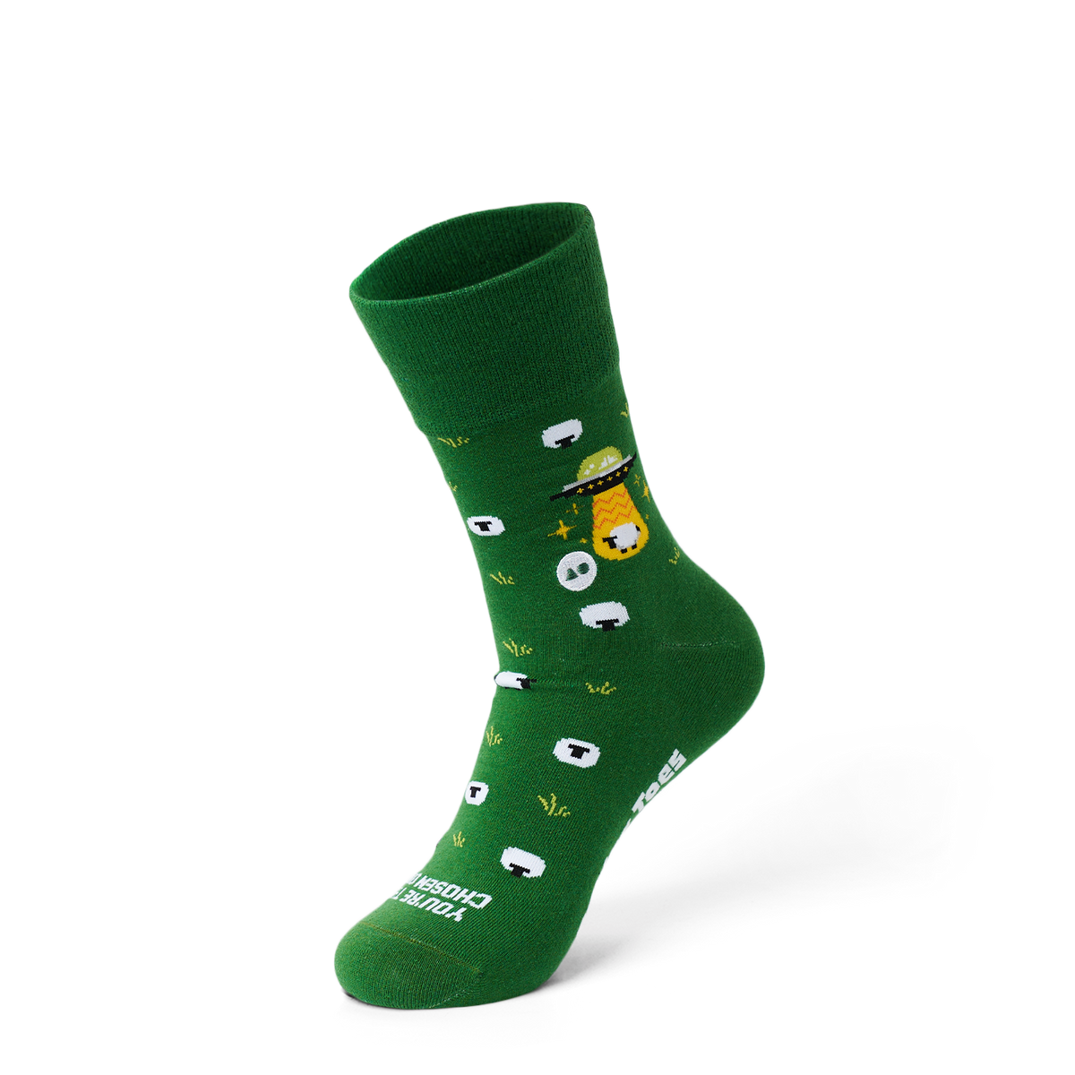 Talking Toes Galactic Sheep Crew Socks