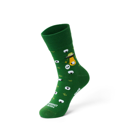 Talking Toes Galactic Sheep Crew Socks