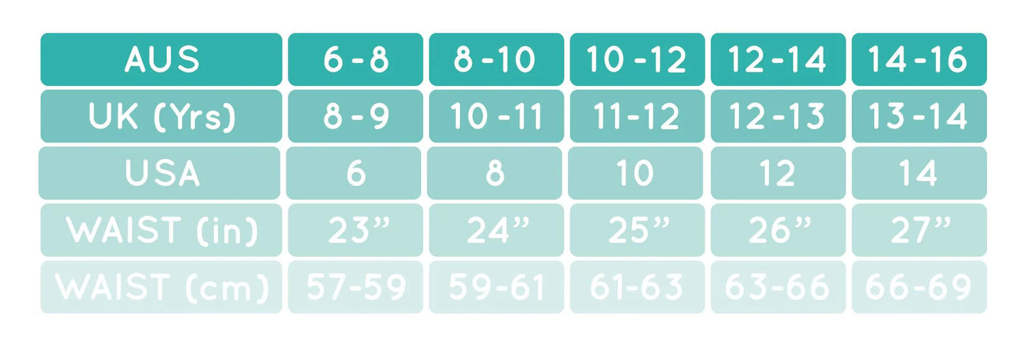 Love Luna Period Panties Teen Boyleg Junior - Black