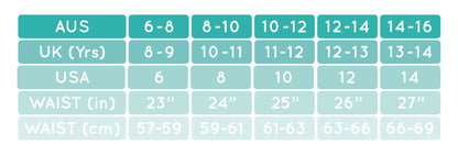 Love Luna Period Panties Teen Shortie /Junior - Black