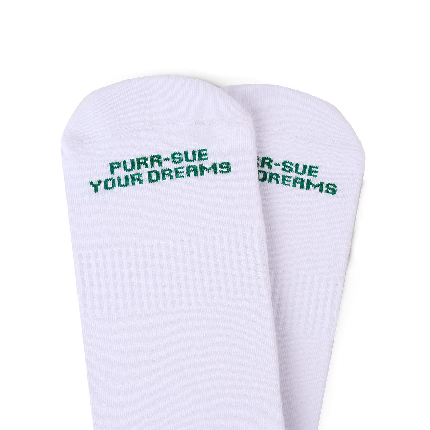 Talking Toes Cat in Purr-suit Athletic Crew Socks