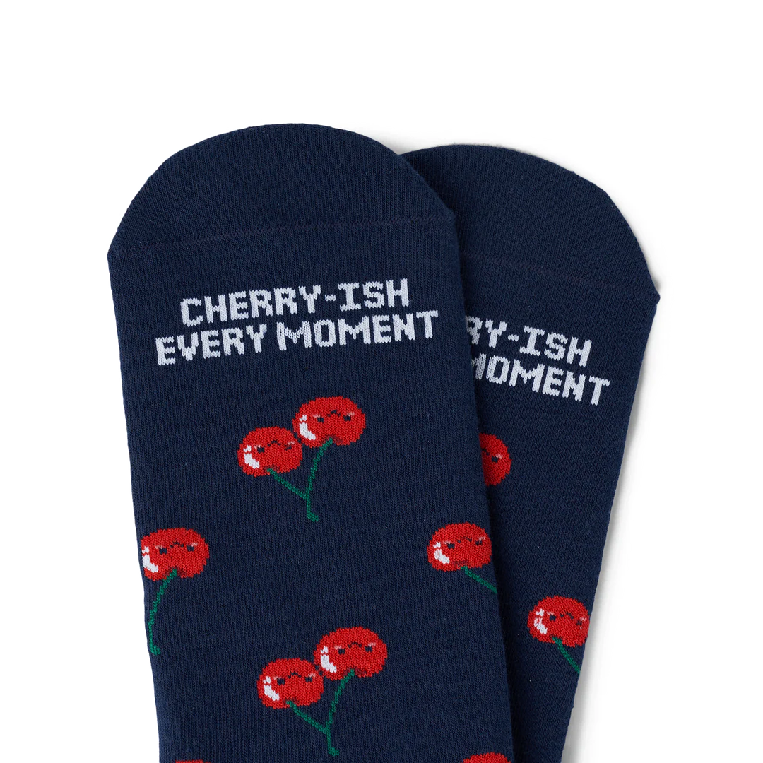 Talking Toes Cherry Cherry Crew Socks