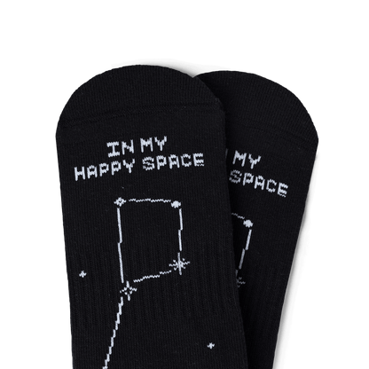 Talking Toes Happy Space Athletic Crew Socks